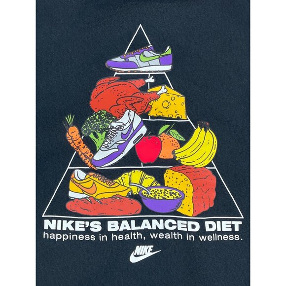 Nike "Balanced Diet" Crewneck Black Sweatshirt - Picture 6 of 7